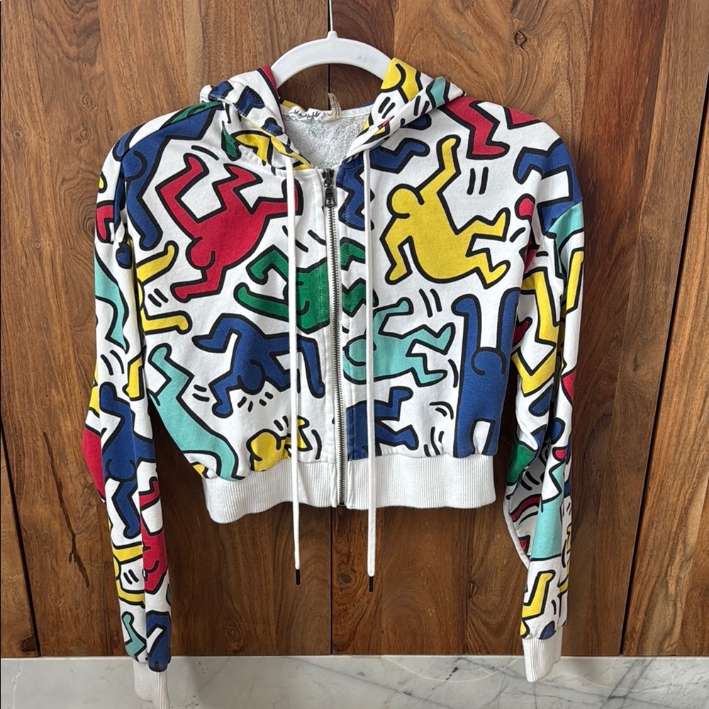 Alice + Olivia X Keith Haring Barron Graphic Hoodie